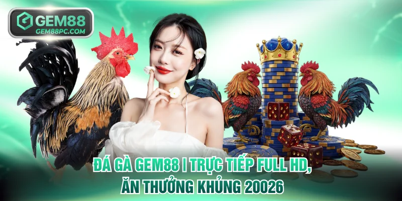 Đá Gà GEM88 | Trực Tiếp Full HD, Ăn Thưởng Khủng 2026
