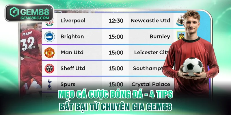 Mẹo cá cược bóng đá