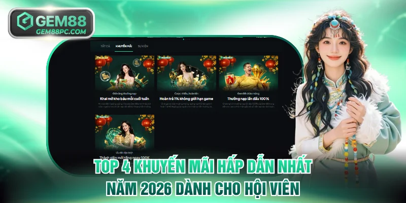 Top 4 khuyến mãi hấp dẫn nhất năm 2026 dành cho hội viên