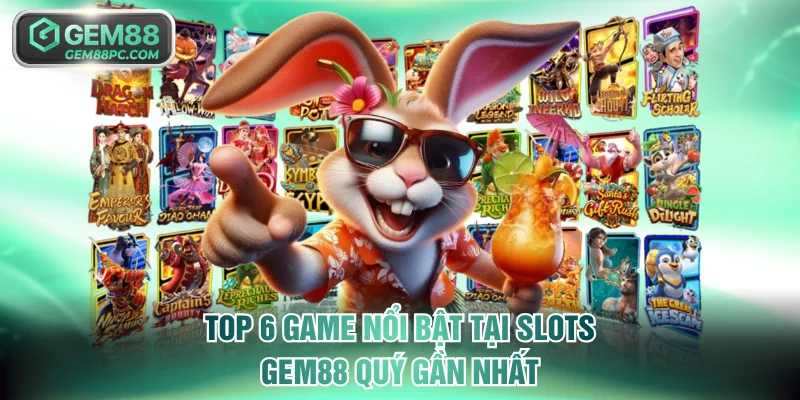 Top 6 game nổi bật tại slots GEM88 quý gần nhất