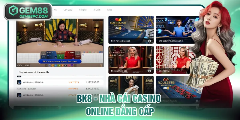 BK8 - Nhà cái casino online đẳng cấp