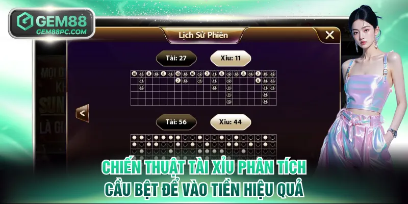 Chiến thuật Tài Xỉu phân tích cầu bệt để vào tiền hiệu quả